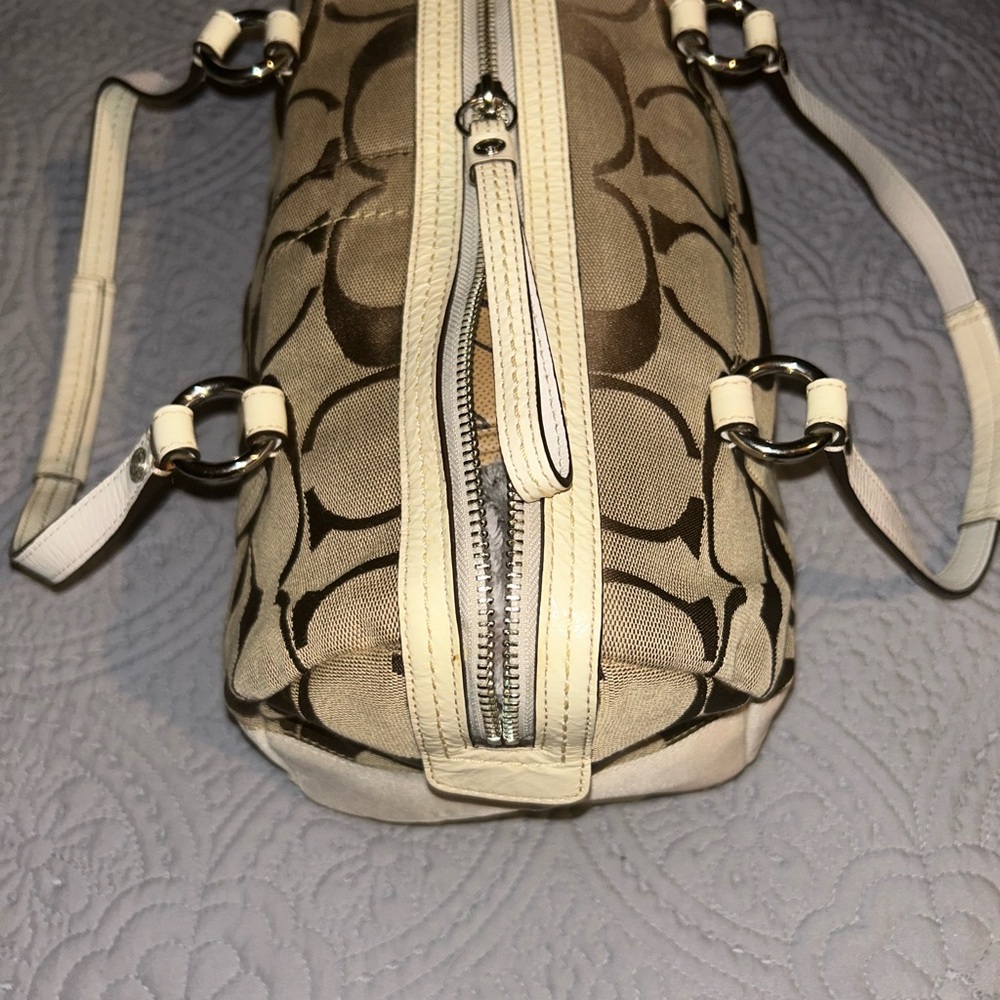 ✨COACH EUC✨Stylish Tan and Brown Women's Bag - Picture 7 of 16